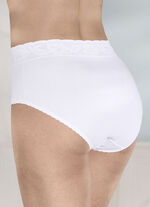 Verpakking met vijf slips met elastische band van kant 