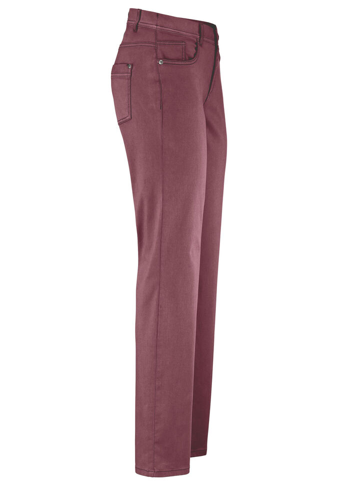 Zachte 5-pocketbroek BORDEAUX