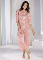 Pyjama met 3/4-mouwen en 7/8-broek 
