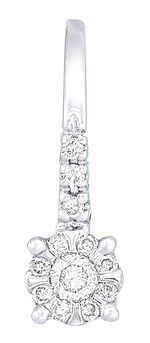 Prachtige oorbellen met 24 briljant geslepen diamanten 