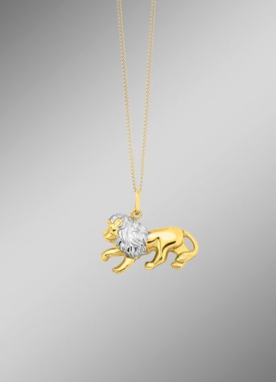 Leeuwenhanger in tweekleurig 