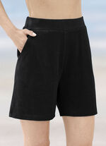Shorts gemaakt van badstof-stretch SCHWARZ
