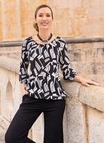 Tuniek met elastische manchetten 