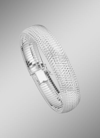 Zilveren armband met diamanten 
