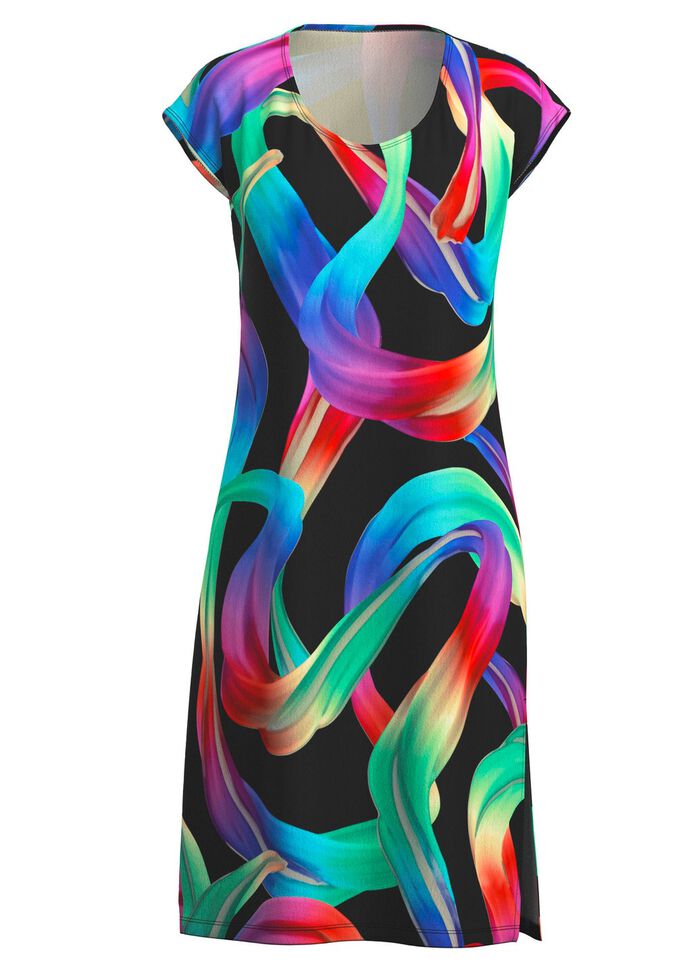 Jurk met kleurrijk printmotief 