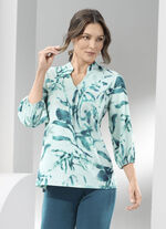 Shirt tuniek met briljante kleurenprint 