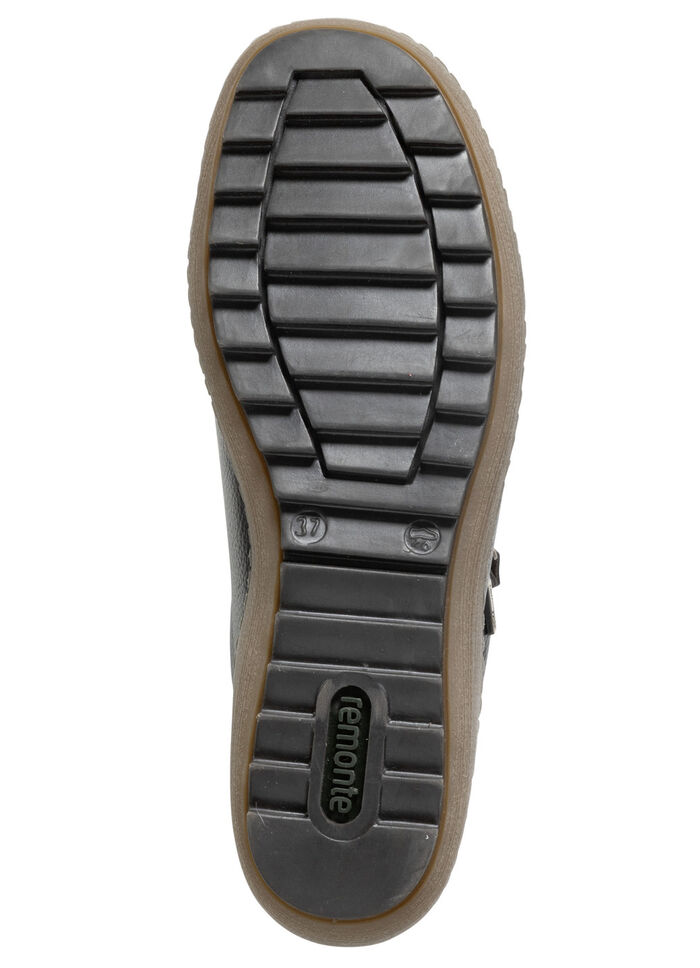 Remonte, comfortabele damessneakers, breedte G, met uitneembaar voetbed SCHWARZ-BRAUN