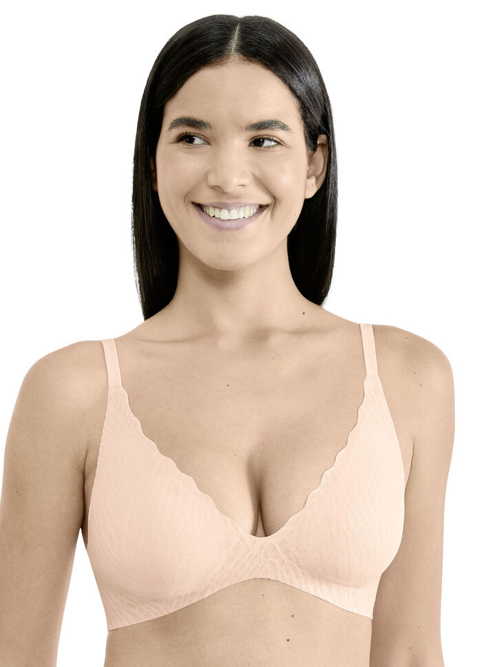 sloggi ZERO Feel push-up bh met elastische kant Delicate Abrikoos