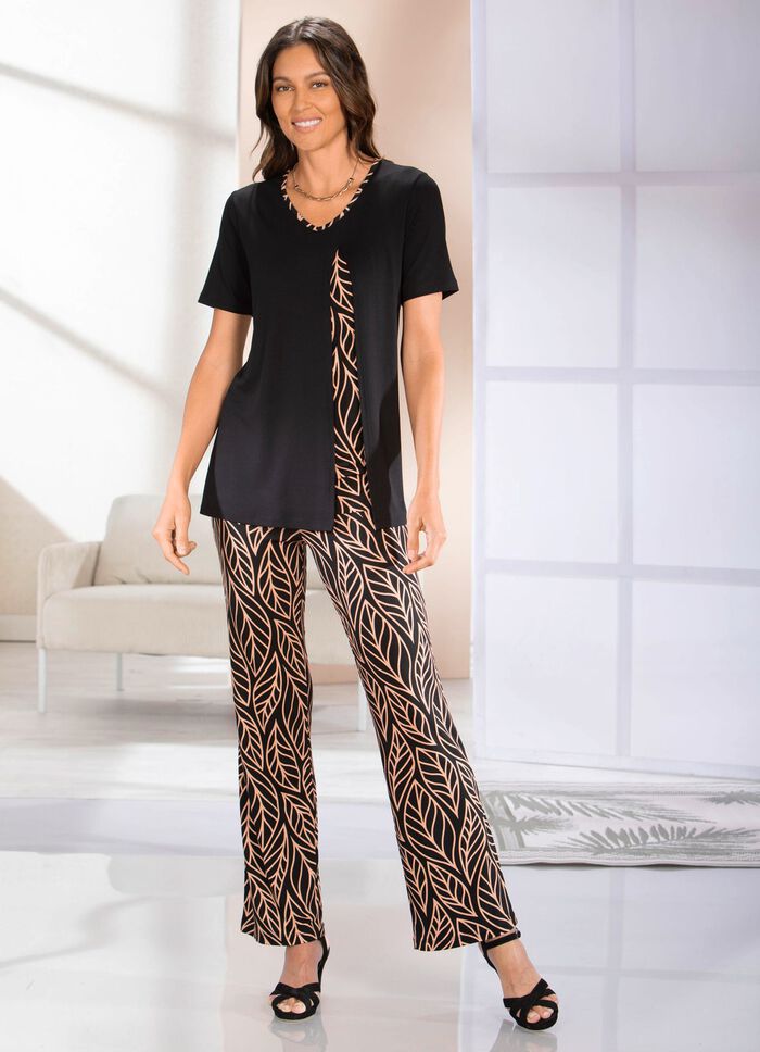 Lang shirt in 2-in-1-look 