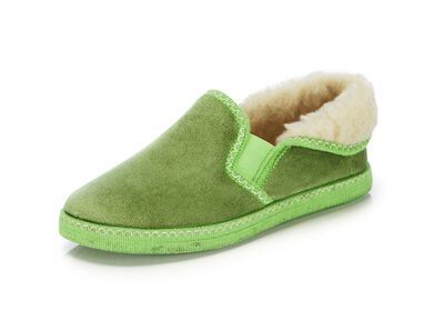 Laurina, warme damespantoffels, met elastische band 