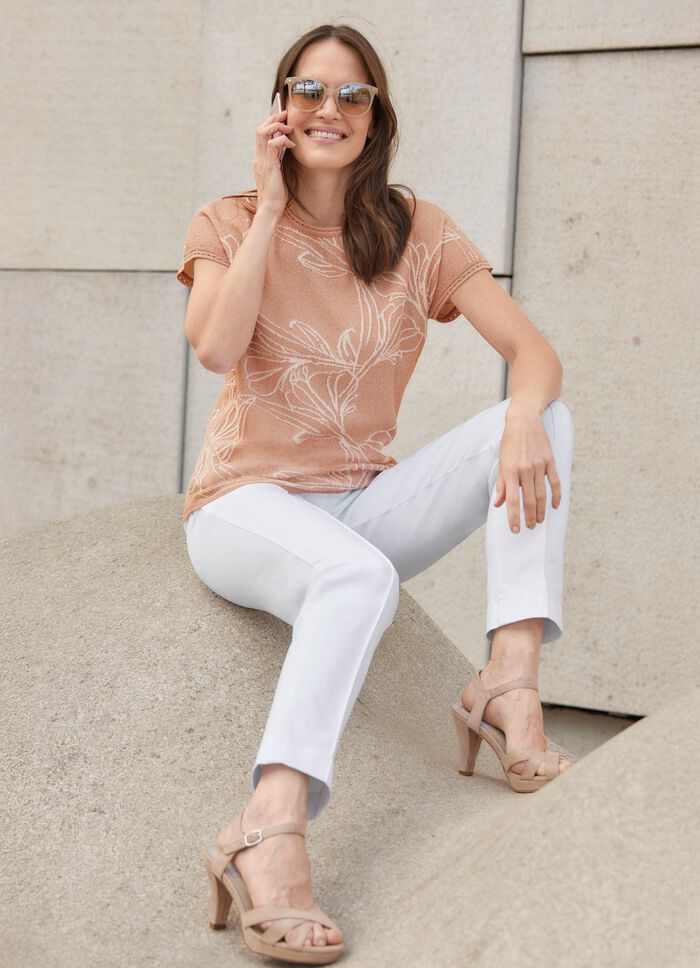 Trui met elegant glittereffect 