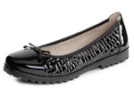 ELENA EDEN, elegante damesballerina's, breedte G, met elastische band SCHWARZ