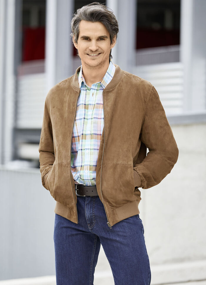 Leren blouson van “Jilani” 