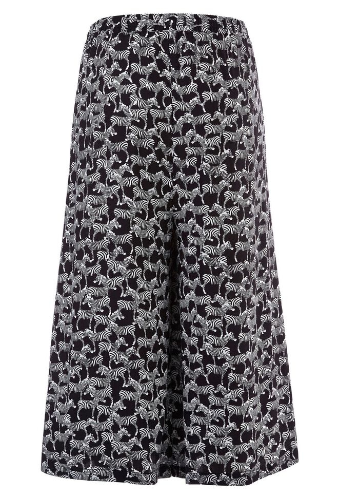 Culottes in pull-on stijl SCHWARZ-WEISS