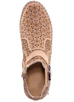 Gemini, zomer enkellaarsjes voor dames, breedte G, met uitneembaar voetbed 