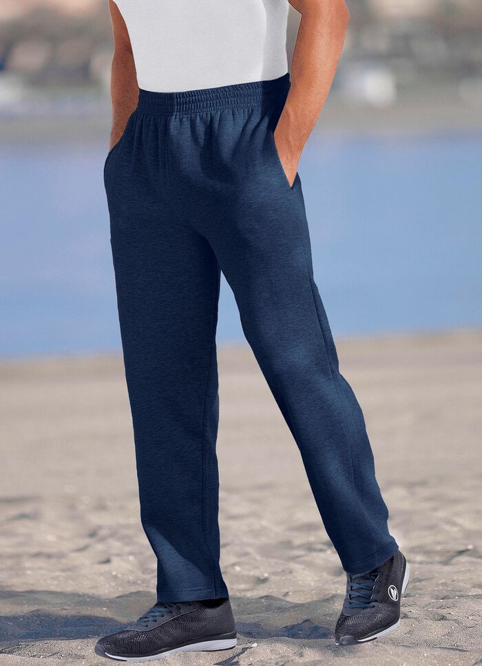 Joggingbroek van zuiver katoen in 5 kleuren MARINE