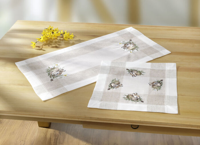 Tafel- en kamerdecoratie met konijnenmotief BEIGE