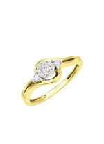 Prachtige damesring met diamanten 
