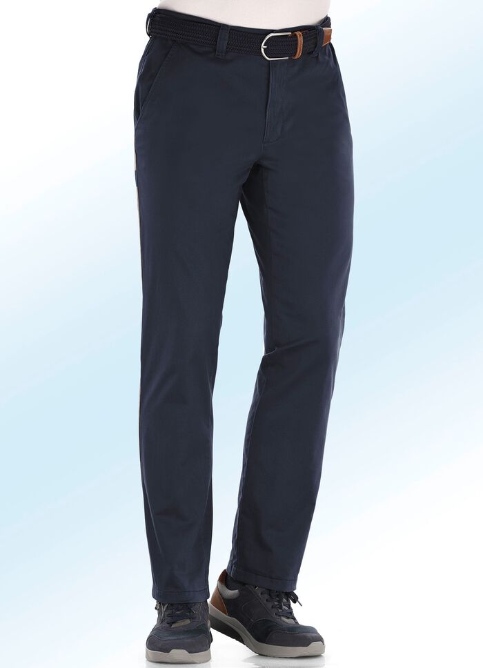 Thermobroek in 4 kleuren met zijzakken 