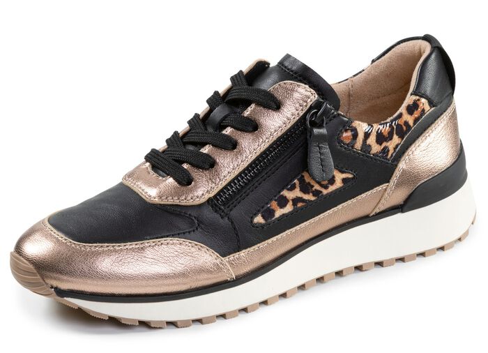 Caprice, trendy damessneakers, breedte G, met uitneembaar leren voetbed 