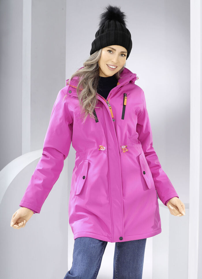 Lang softshell jack FUCHSIA