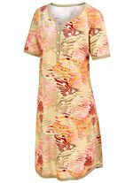 Nachthemd, knielang en met korte mouwen 