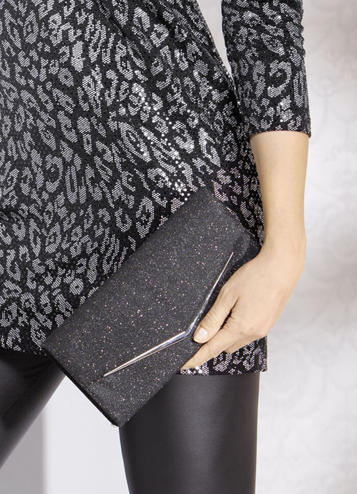 Avondtasje met afneembare ketting SCHWARZ