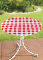 Uitgerekt tafelkleed ROOD-WIT