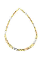 Prachtige ketting in driekleur 