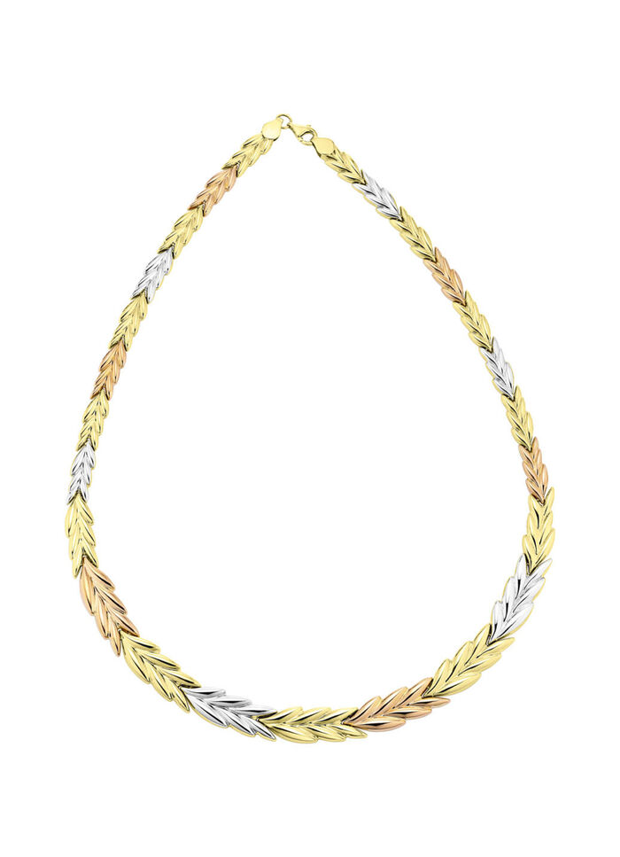 Prachtige ketting in driekleur 