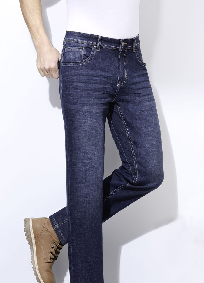 Modieuze jeans in 3 kleuren DUNKELJEANS