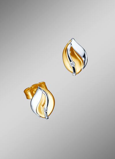 Oorbellen met briljanten 