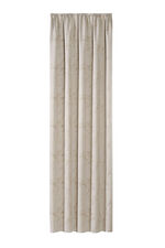 Ondoorzichtige verduisterende sjaal met ruchesband BEIGE