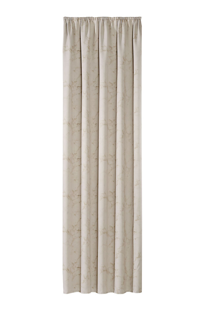 Ondoorzichtige verduisterende sjaal met ruchesband BEIGE
