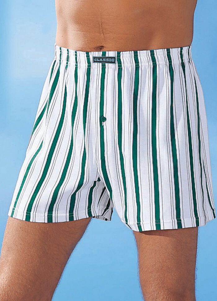 Vier-pack boxershorts, kleurrijke strepen 