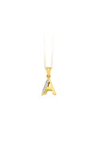 Letterhanger met diamanten 