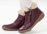 ELENA EDEN, gevoerde dameslaarzen, winterschoenen, breedte G, met uitneembaar voetbed BORDEAUX