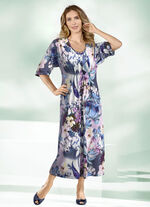 Kaftan met briljant gekleurde print 