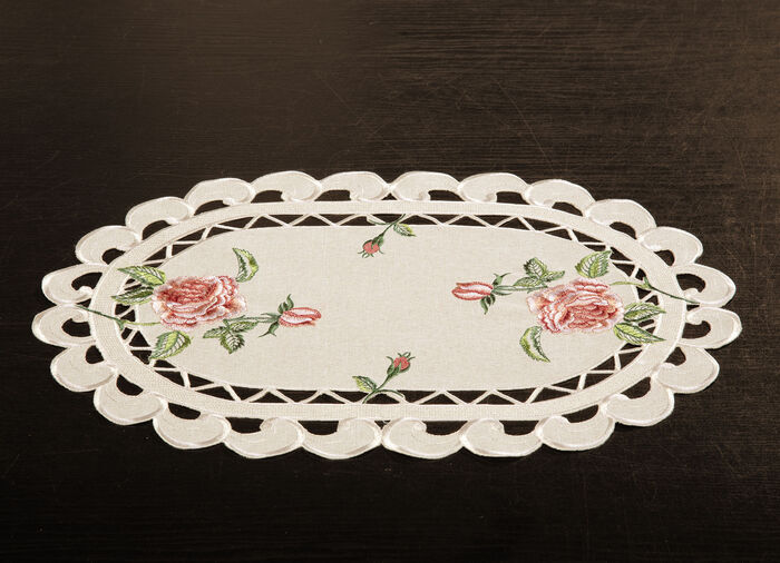 Tafel- en kamerdecoratie met rozenmotief BUNT