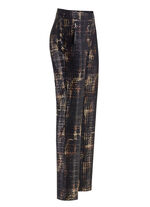 Broek met aangesneden band 