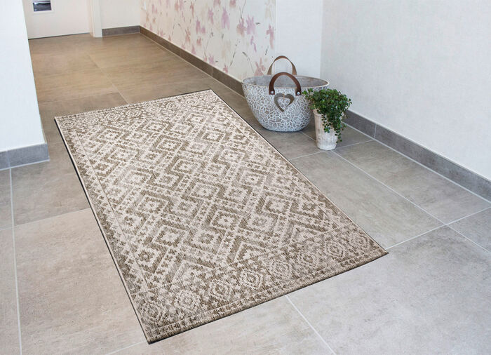 Duurzame bruggen en tapijten voor binnen- en buitengebruik BEIGE