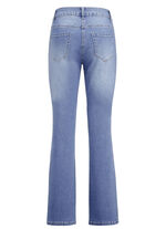 Jeans met licht uitlopende pijpen LICHTBLAUW