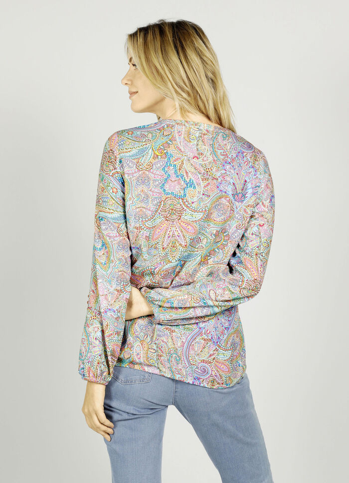 Slip-on blouse gemaakt van viscose 