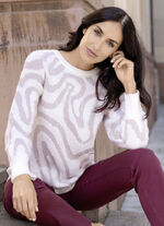 Trui met elegant glittereffect 