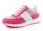 ELENA EDEN sneakers met decoratieve perforatie ROZE-WIT