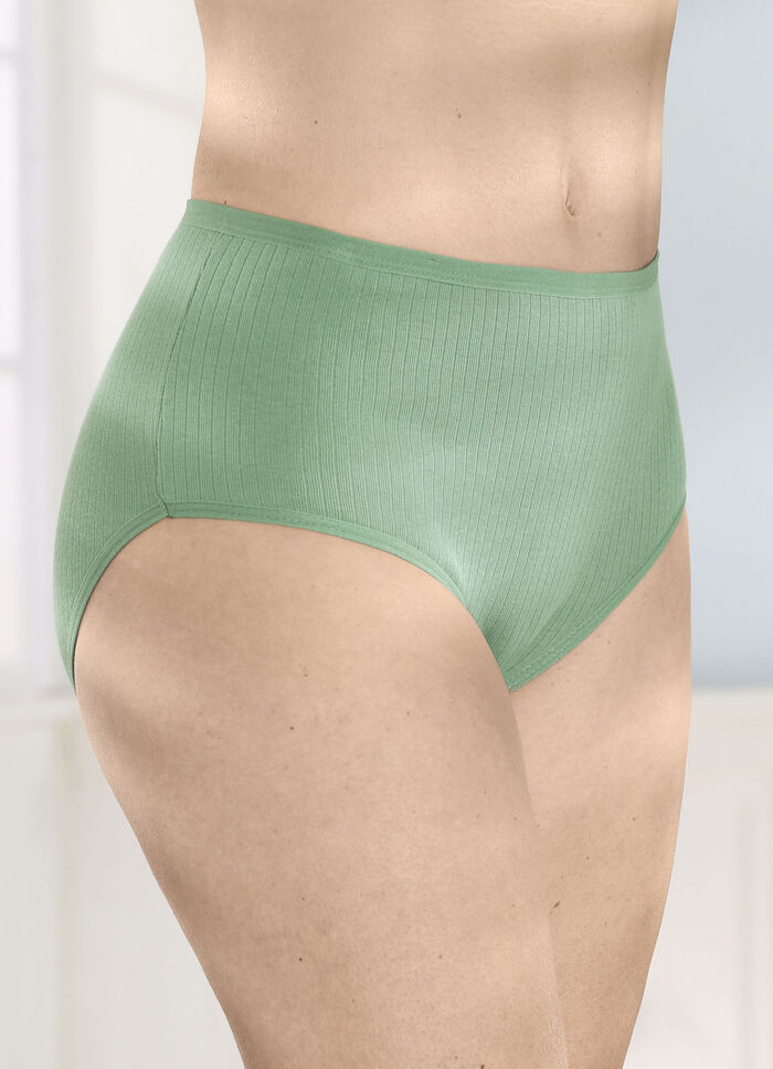Vierpack slips met geribbelde structuur 