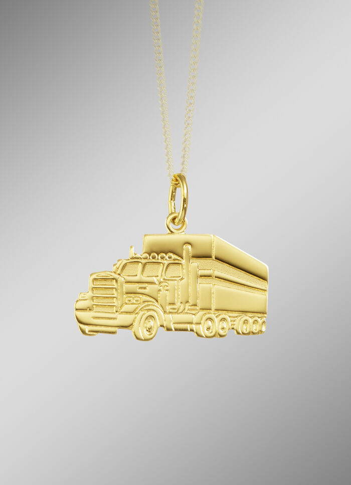 Gouden vrachtwagenaanhangwagen 