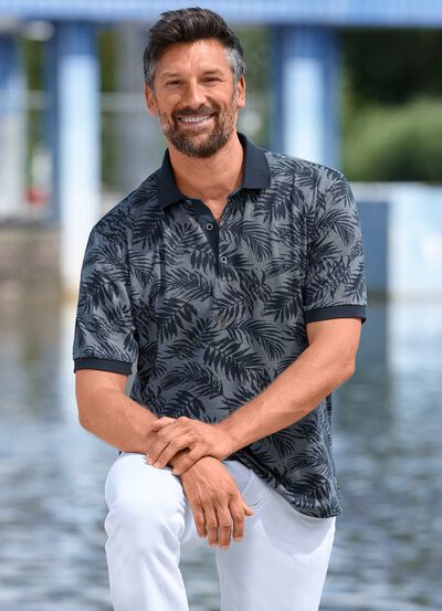 Poloshirt met knoopsluiting 