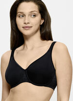 Triumph Comfort Minimizer beugelbeha met elastische tule borduursels SCHWARZ