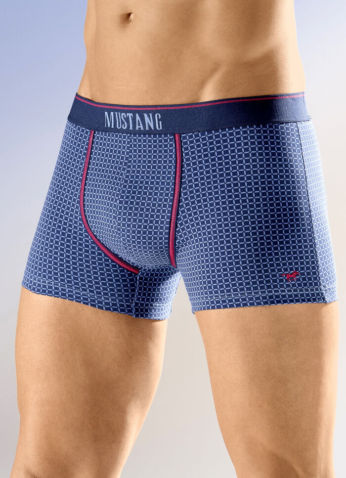Mustang drie-pack broeken met patroon MARINE-JEANSBLAUW